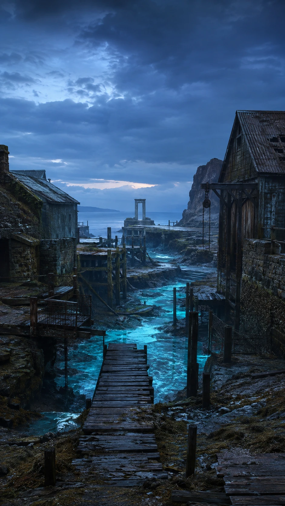 Docks and structures from mismatched eras