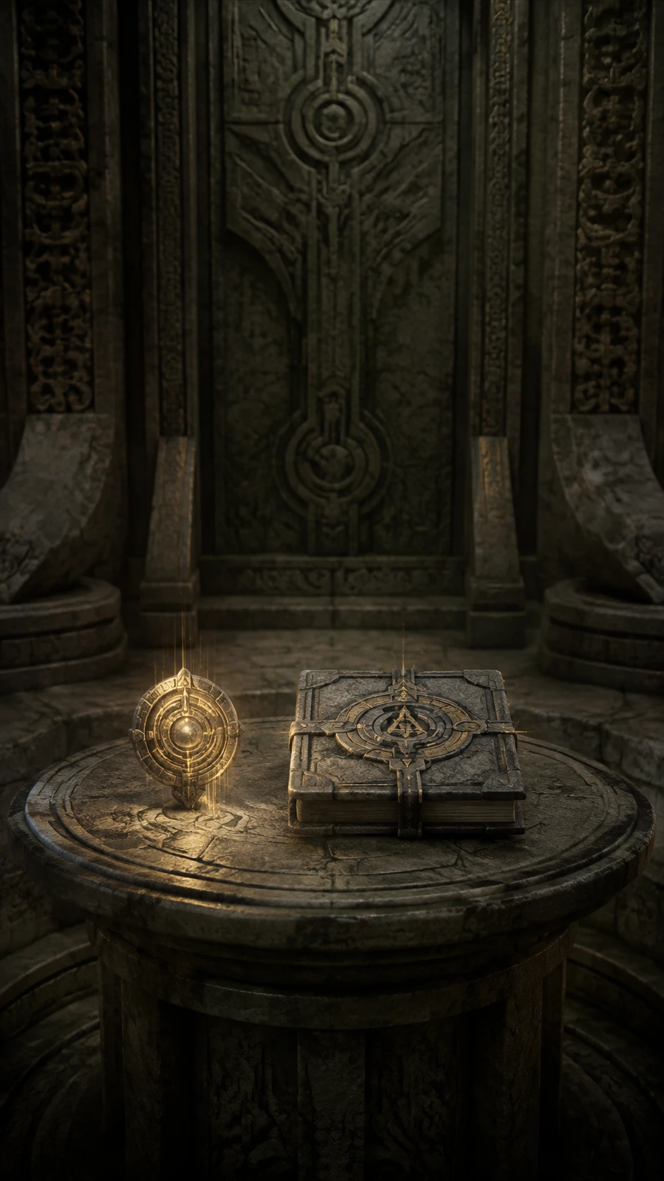 Active Arcori beside its closed unreadable Chronicle
